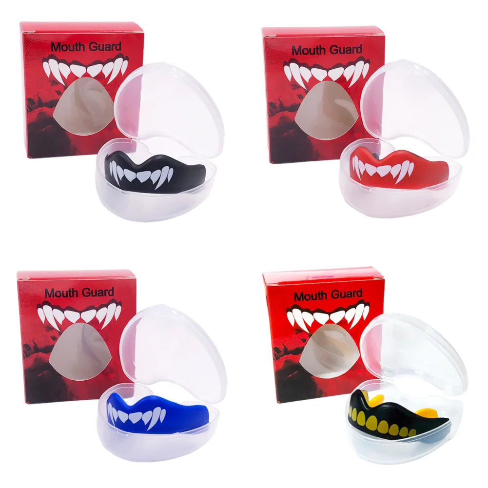 1- Fighting Training Mouth Guard Boxing Gum Shield Slim Fit Adult Zpaxo G 4SET