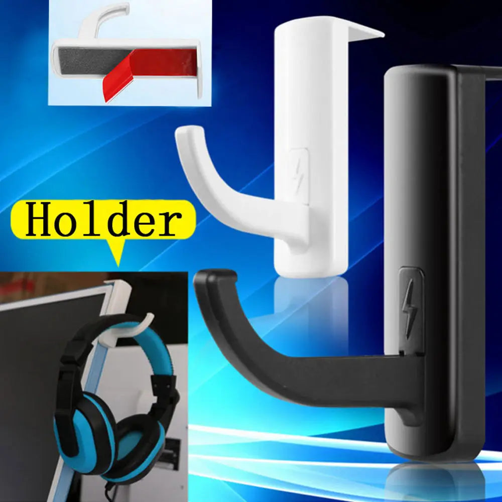 Stick-On Headphone Hanger – Monitor & Desk Headset Hook
