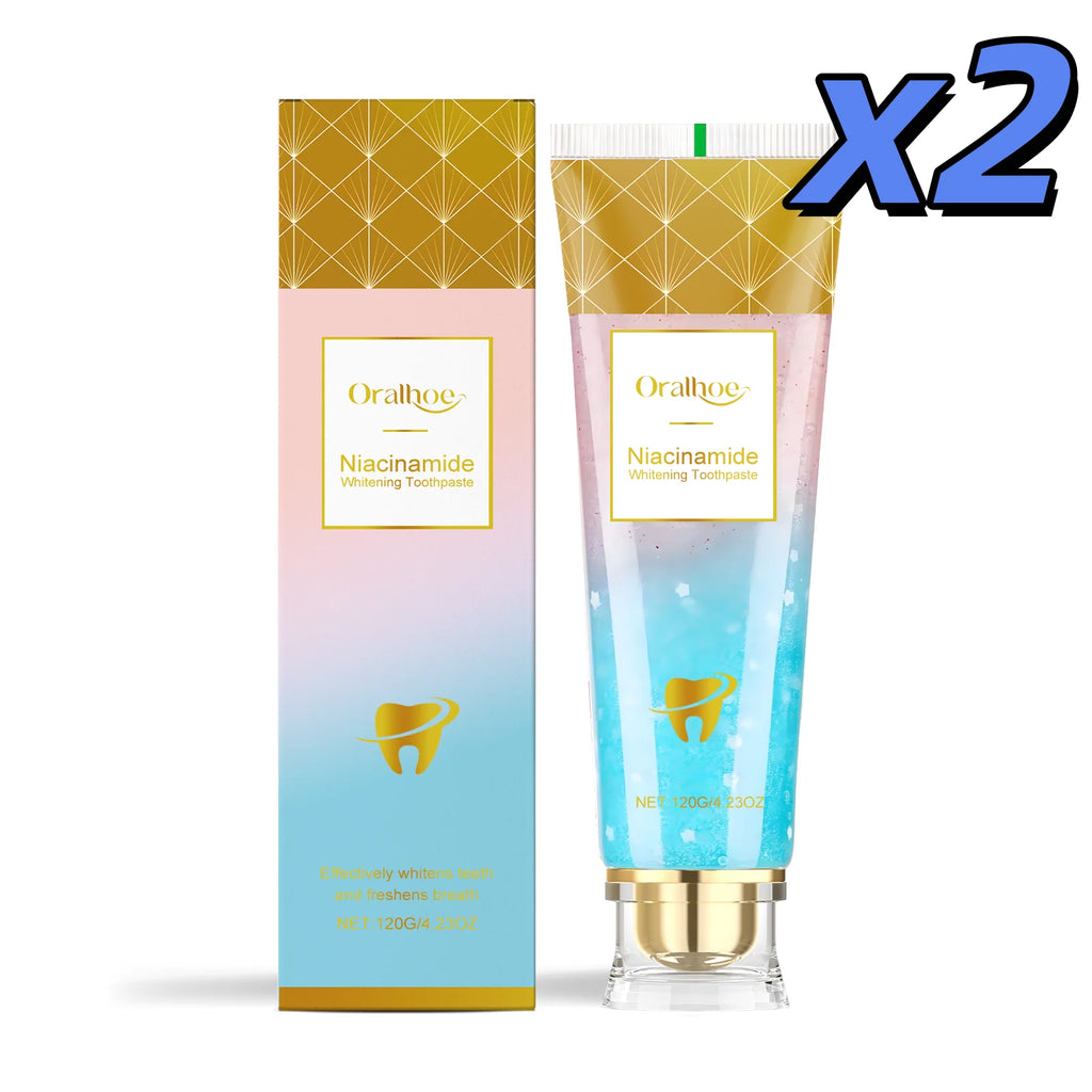 Oralhoe Nicotinamide Whitening Toothpaste – Remove Plaque Whitening Toothpaste Zpaxo 100g X 2pcs