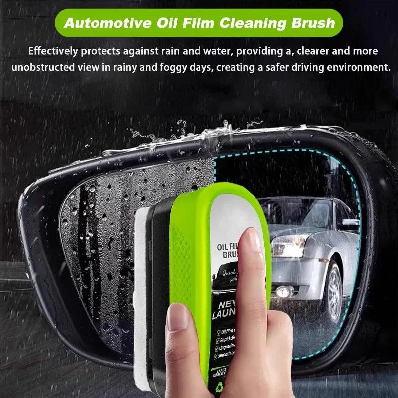 Auto Glass Oil Film Remover Brush + 150ml Cleaner | Zpaxo