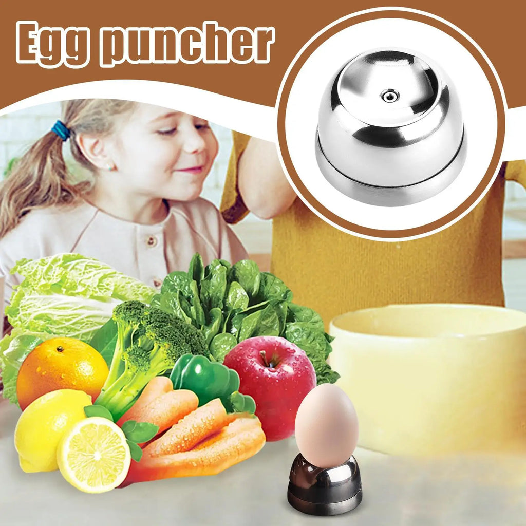 Hard Boiled Egg Peeler Poker Egg Piercer Stainless Steel Needle Peeler Kitchen Tools Pricker Hole Separator Kitchen Gadgets Zpaxo