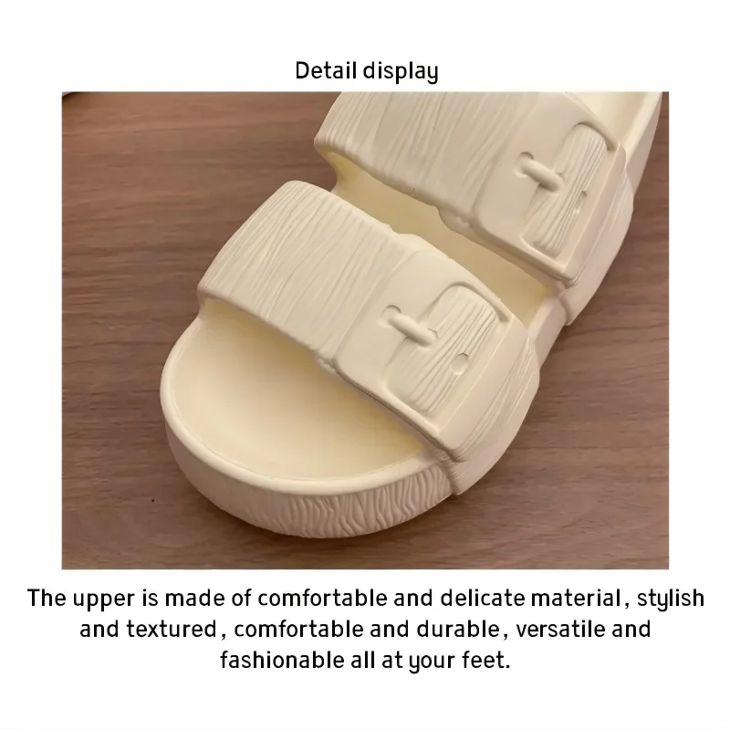2026 Womens Summer Platform Wedge Slippers EVA Thick Sole Adjustable