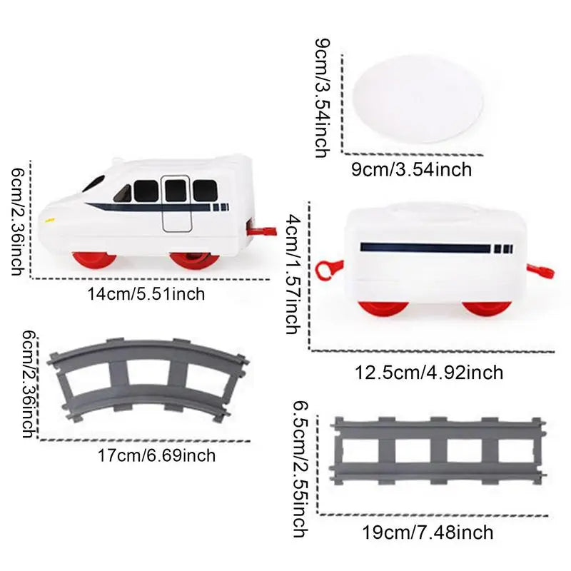 Rotating Battery Operated Train Set For Party Sushi Display Table Swing Plate Montessori Toys For Boys Girls Xmas Party Gifts Zpaxo