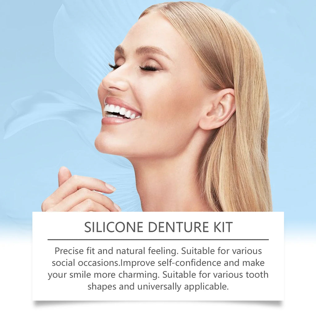 Snap-On Veneers Smile Kit – Seamless Fake Teeth Whitening Cosmetic Veneers Kit Zpaxo