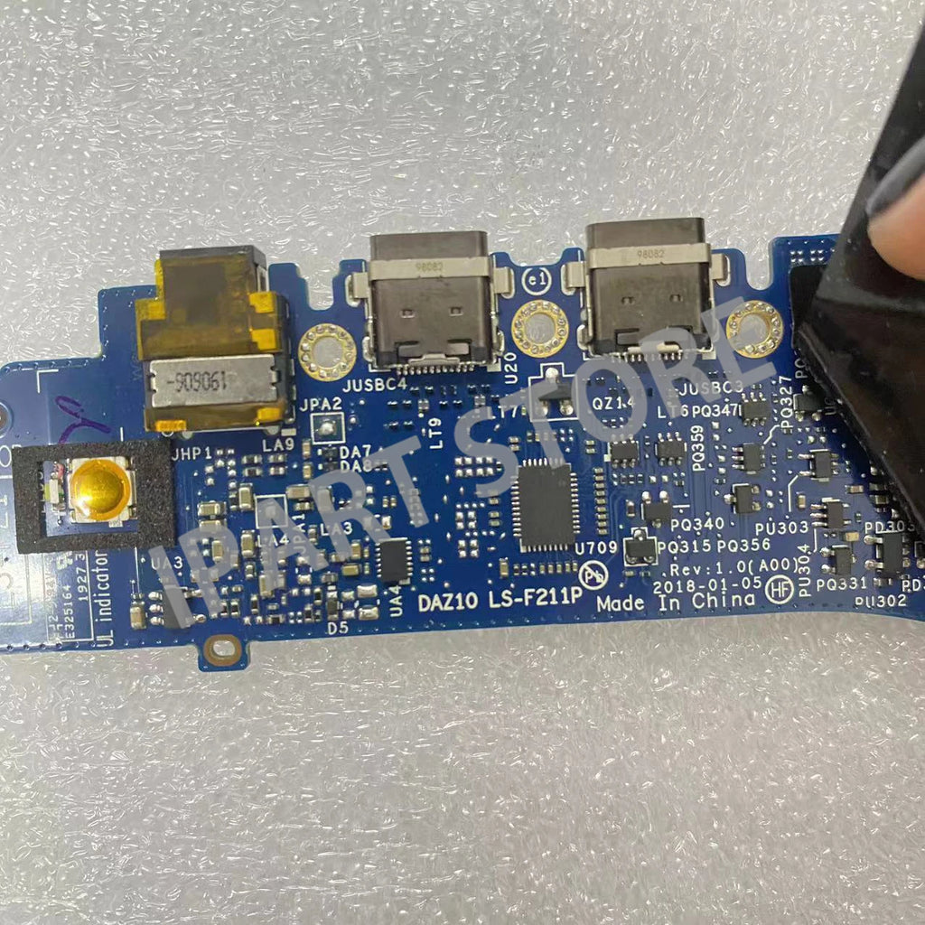 DAZ10 LS-F211P Dell XPS 15 9575 USB-C Type-c Power Button Board Audio