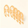 1 3 5pieces Folding Clothes Hanger Clip Non-slip Travel Cloth Hangers Zpaxo Yellow 5pcs