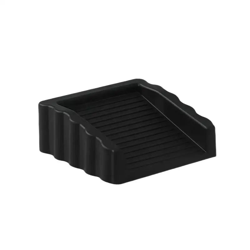Creative storm door stopper Plastic matte surface anti-collision safety door wedge Multi-function door stopper Zpaxo black