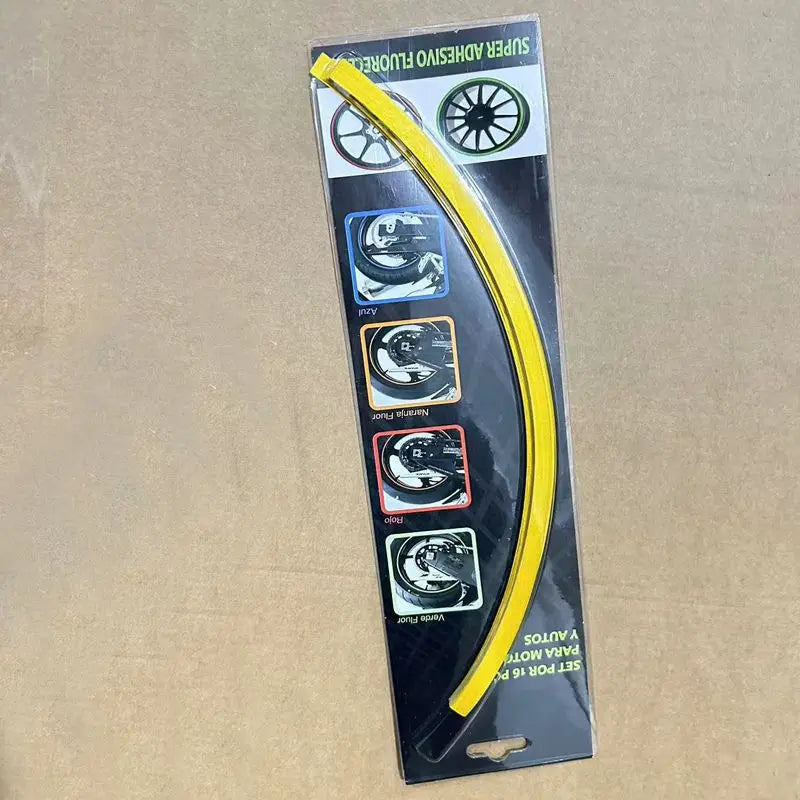 Motorcycle Wheel Hub Reflective Stickers – 16-Pack Rim Strips