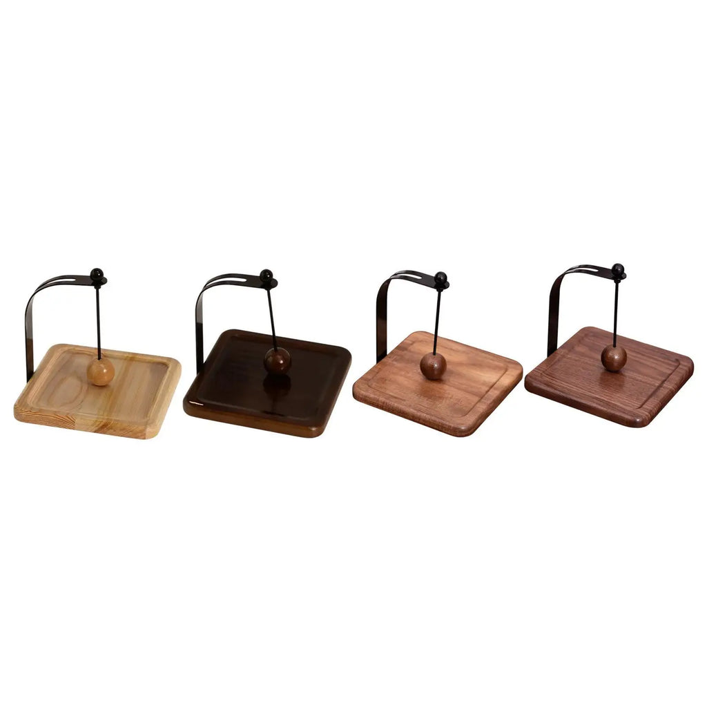Wood & Steel Napkin Holder – Café Tabletop Tissue Rack Napkin Holder Zpaxo
