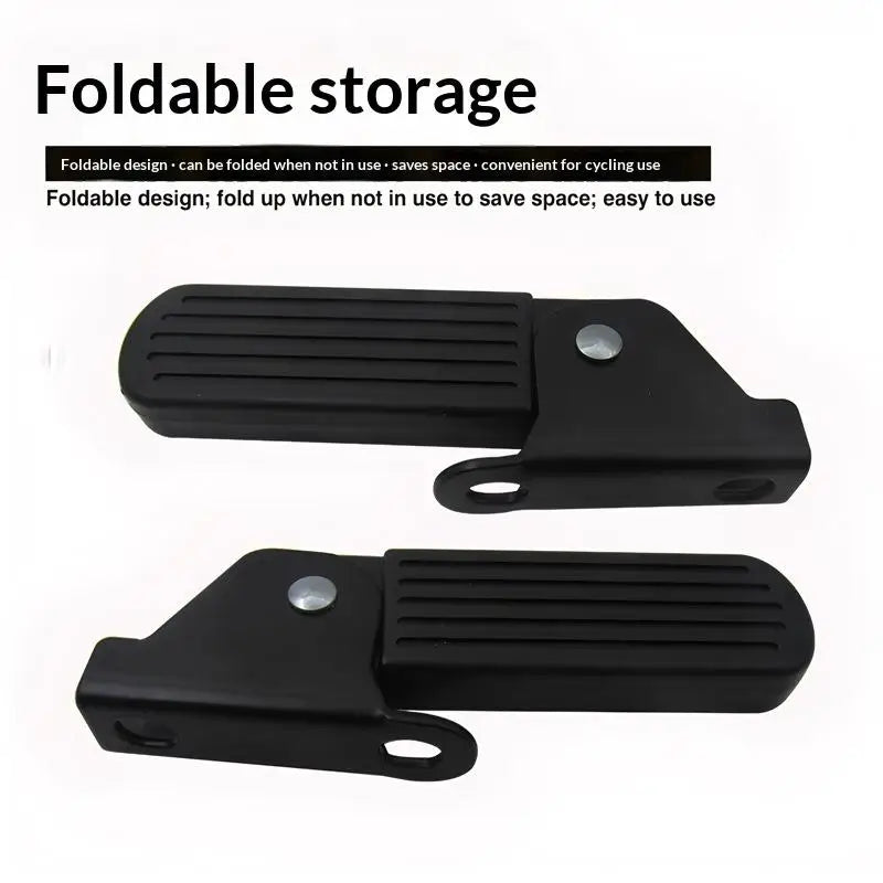 2 Lightweight Anti-slip Pedals Yadi Aima Harley U1 E-bike Nylon Iron Zpaxo