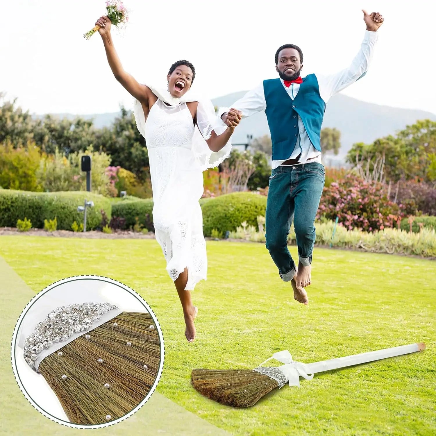 African American Jump the Broom – DIY Wedding Broom & Ribbons Wedding Ceremony Broom Zpaxo