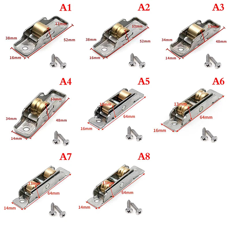 Sliding Wheels Rollers Heavy Mute Stainless Steel Door Bearing Zpaxo