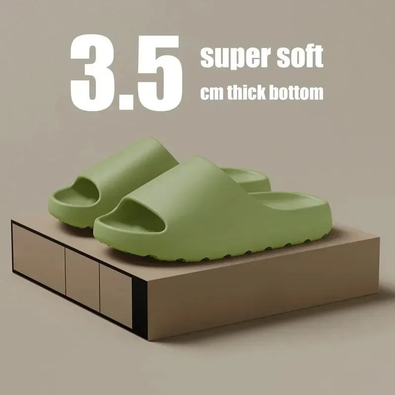 House Slippers EVA Soft Thick Soled Fashion Slides Beach Sandals Men