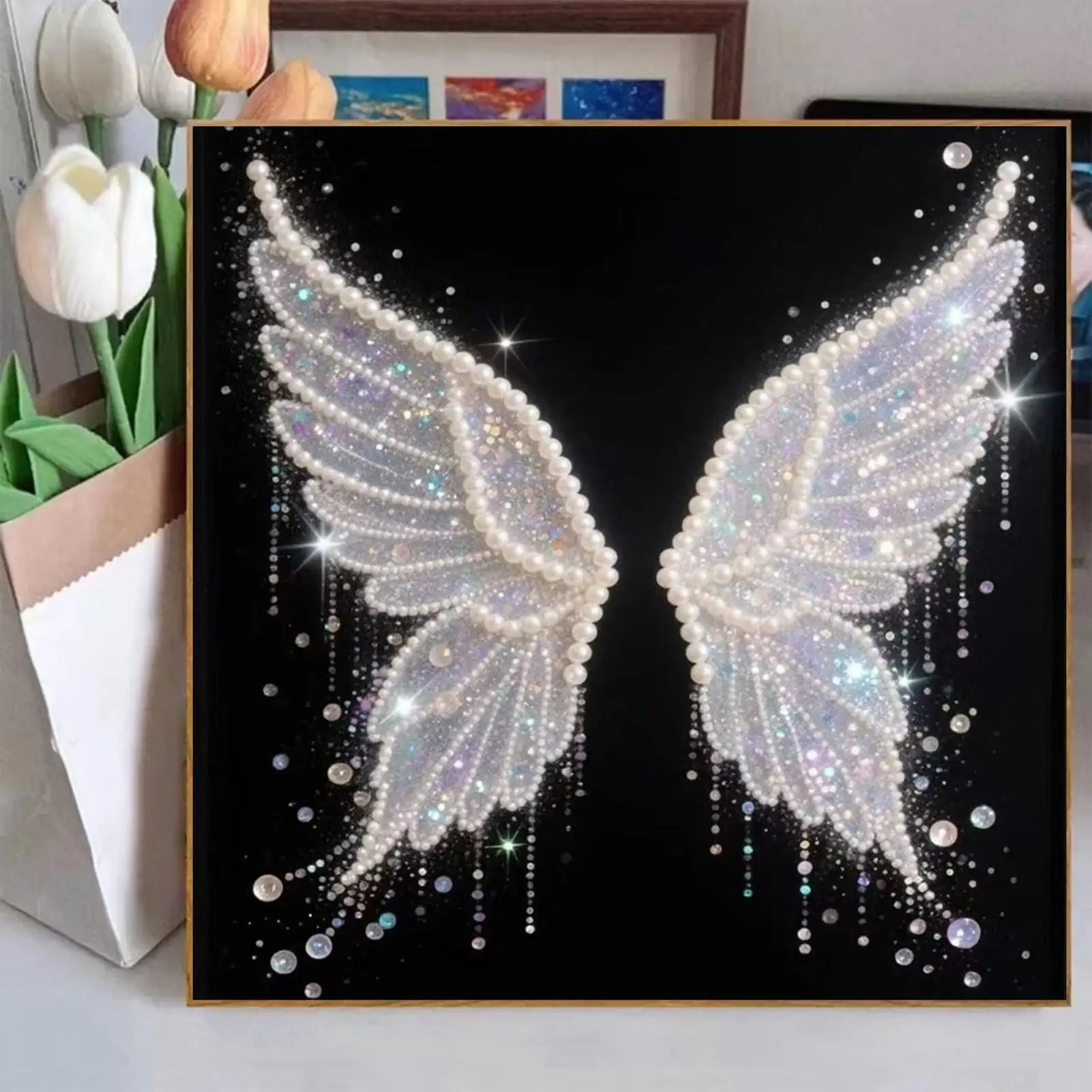 20X20 Cm Animal Theme Pearl Painting Rhinestones Crafting Toy DIY