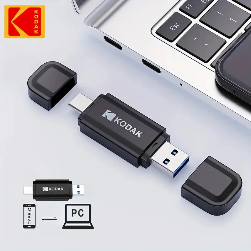 KODAK K143D USB 3.2 & Type-C Flash Drive 128GB 64GB 32GB OTG High Speed Pen Drive Memory Stick for Phone Computer Zpaxo