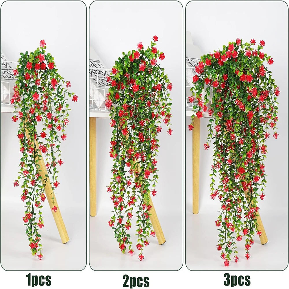 3-Pack Artificial Eucalyptus Garland – Faux Hanging Vine