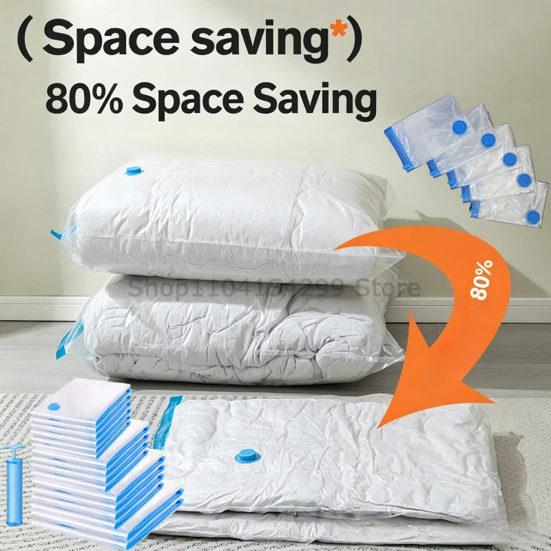 Thickened Vacuum Bags Organizing Bag Travel Vacuum-seal Bags Household Wardrobe Clothes Compression Packaging Sealing Bag Zpaxo