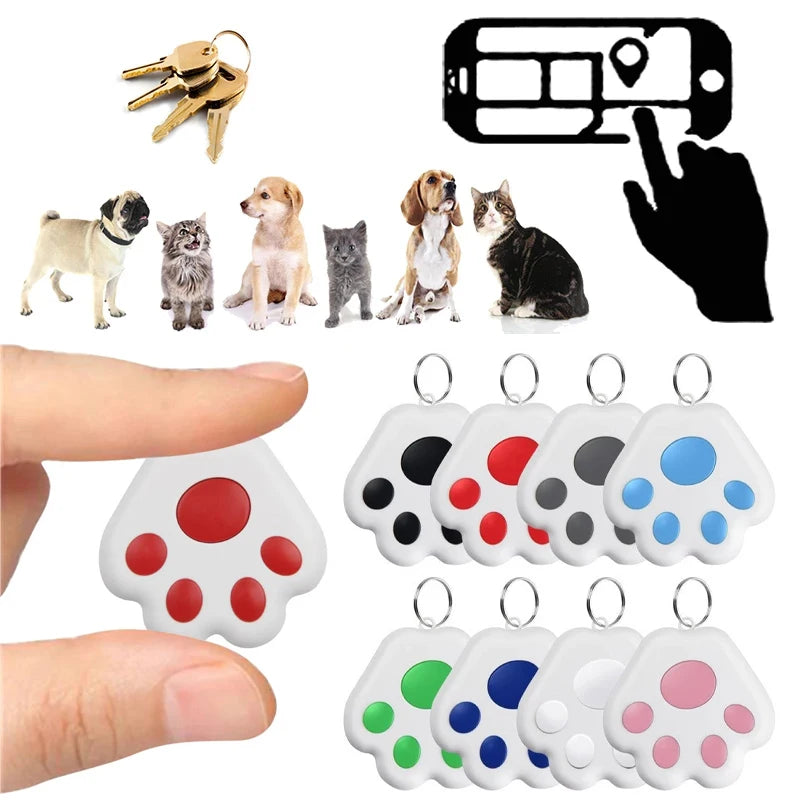 Cat Paw Shape Mini GPS Tracker Dog Anti-lost Tag Locator Pet Articles