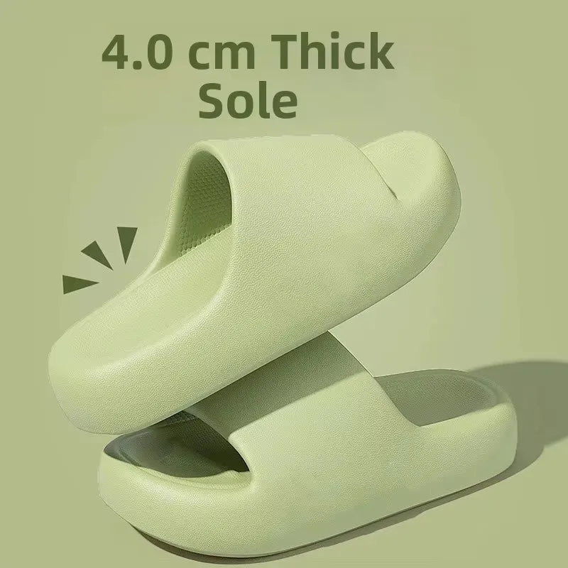 Couple's Summer Indoor Home Slippers 2026 Thick Bottom Lightweight Zpaxo green 44-45