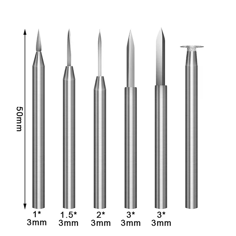 Electric Engraving Drill Accessories Bit Wood Crafts Grinding Tool Zpaxo