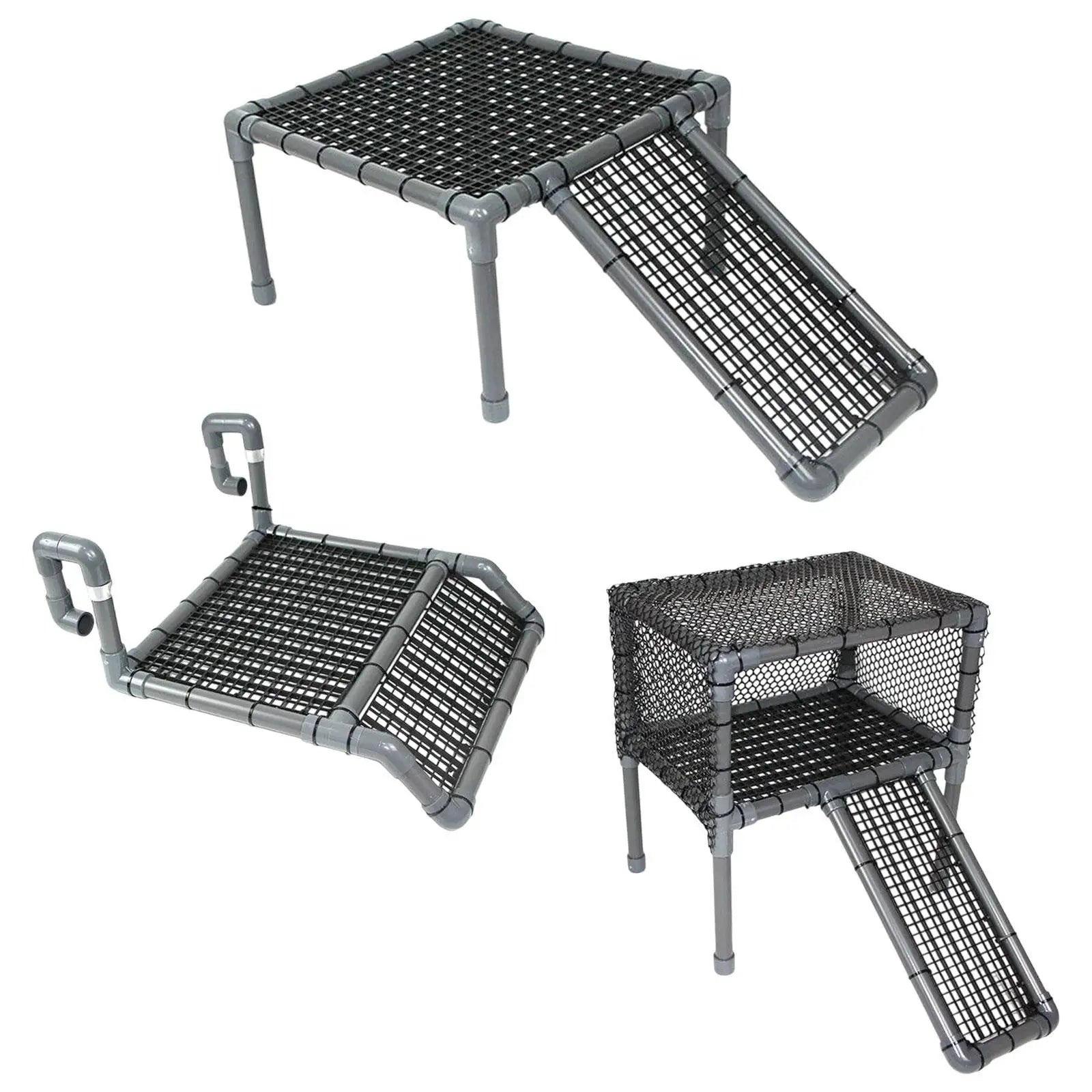 Turtle Basking Platform Tank Dock Float Decor Reptile Ladder Frog Zpaxo