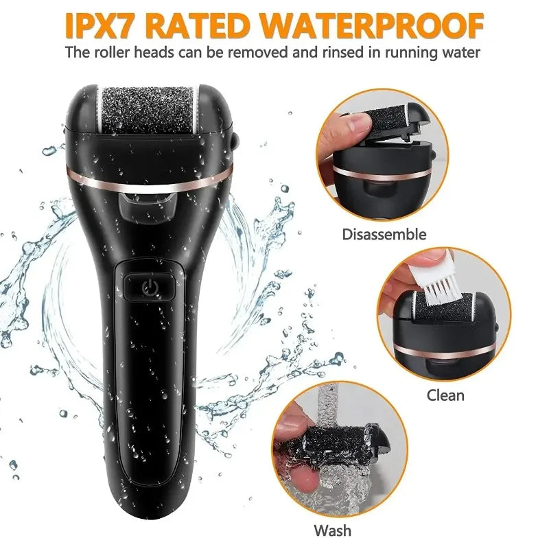 Electric Foot Callus Remover – 18-in-1 Rechargeable Pedicure Kit Electric Callus Remover Zpaxo