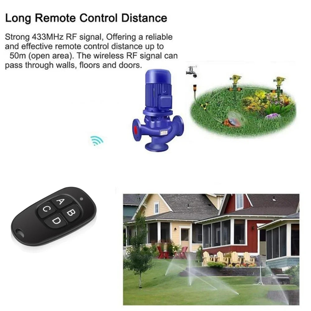 5- 433MHz Remote Control Universal Garage 4 Buttons Duplicator Zpaxo