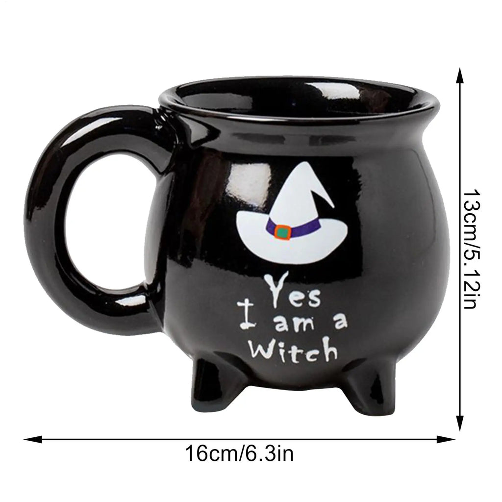 Cauldron Mug Halloween Witch Brew Mugs Beverage Cups Spooky Drinkware