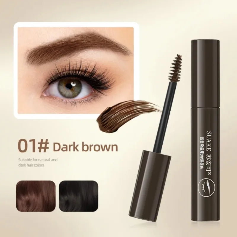 3 Colors Waterproof Long Lasting Eyebrow Mascara Cream Eye Brow Zpaxo 01 Dark brown