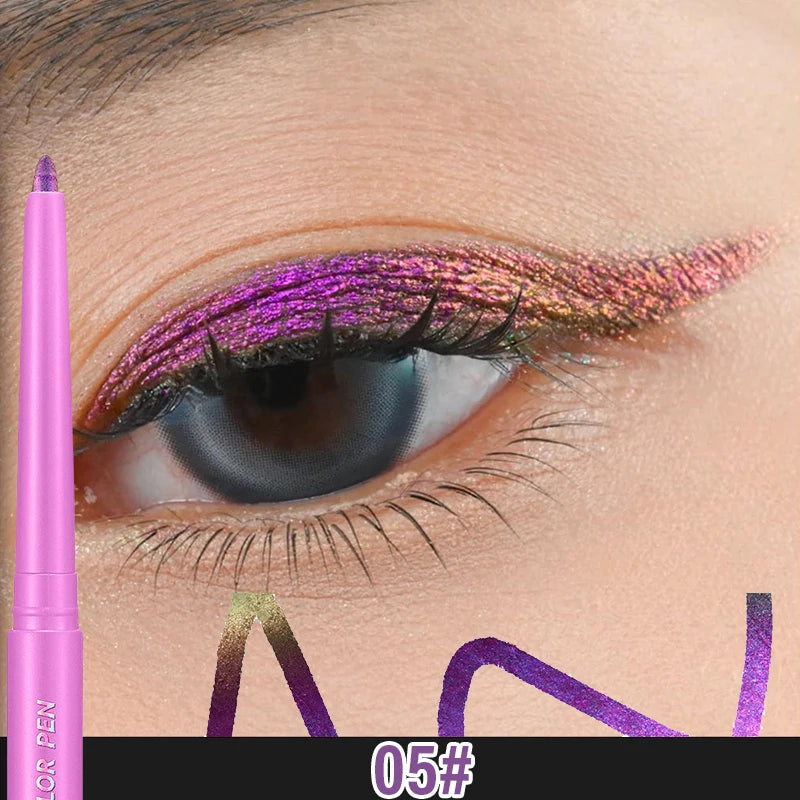 Chameleon Eyeshadow Stick Multi-Use Long Lasting Color Chaning Eyeliner Waterproof & Smudge-Proof Quick Easy Natural Eye Makeup Zpaxo