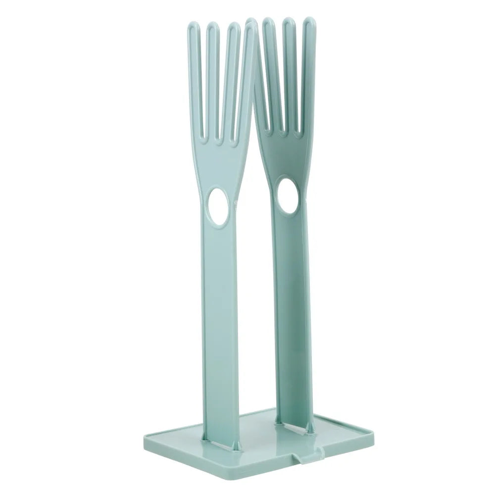 Drying Drain Rack Gloves Stand Holder Kitchen Rubber Glove Towel