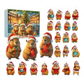 Capybara Advent Calendar 2025 24 Days 2D Acrylic Christmas Countdown