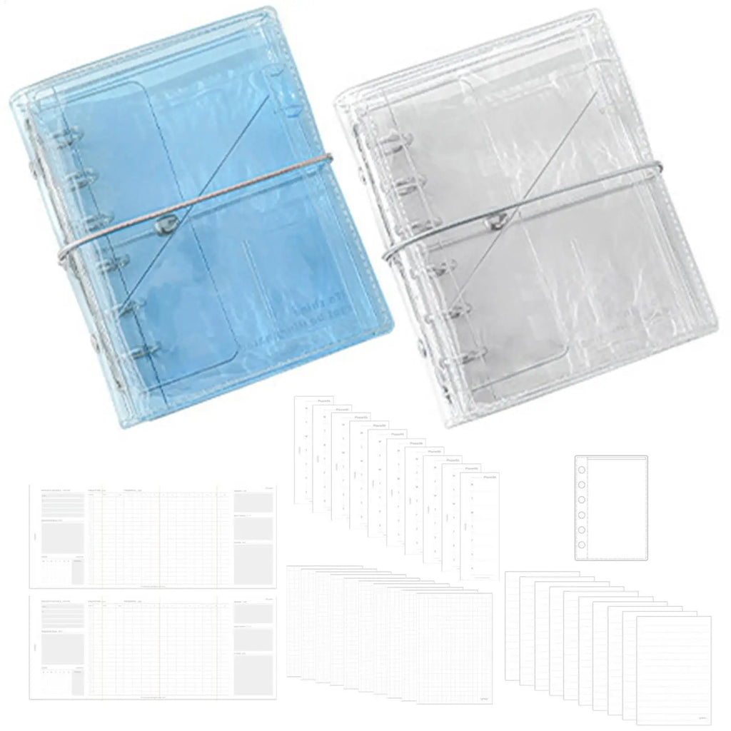 Refillable Notebook Binder A7 Multi-pocket Detachable Pages Aesthetic