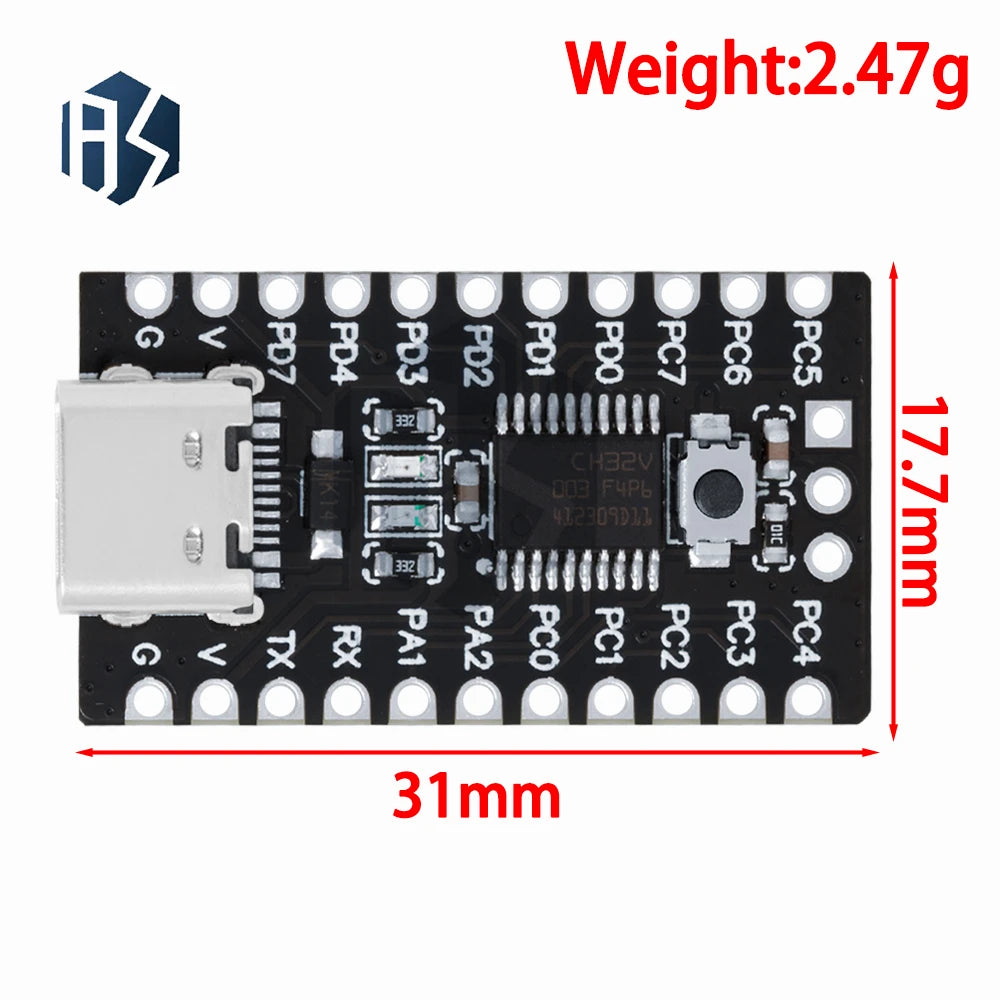 CH32V003 Development Board Minimal System Core RISC-V CH32V003F4P6 Zpaxo