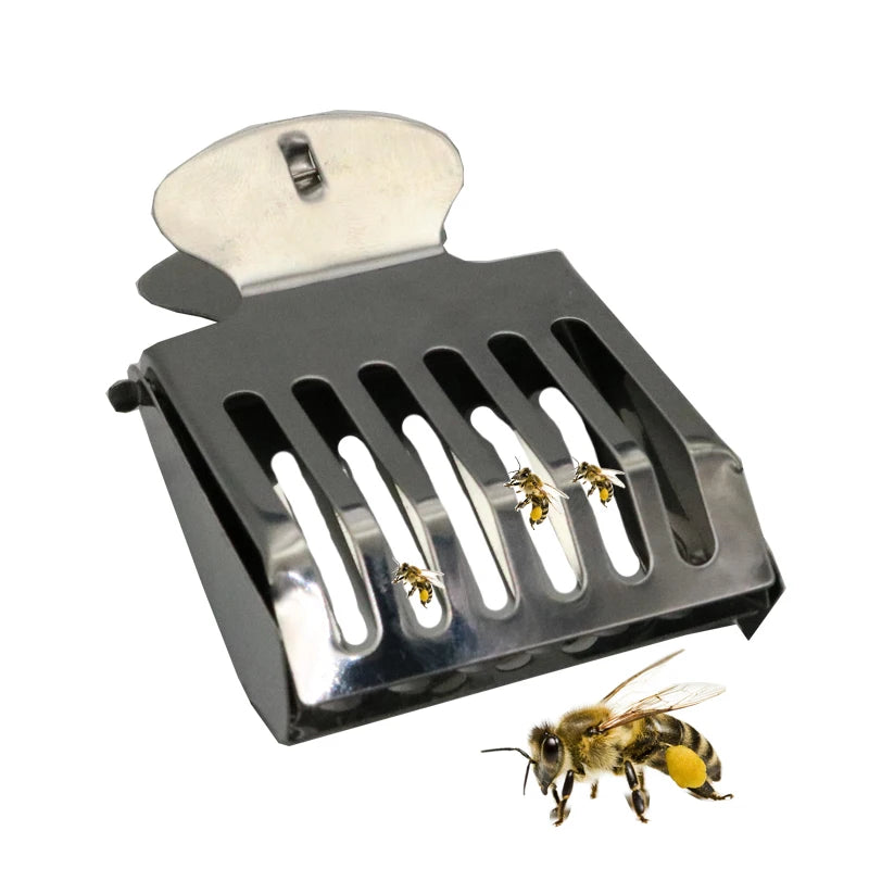 Bee Queen Catcher Clip Stainless Steel Cage Beekeeping Equipment Tool