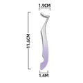 1/4 Gradient Eyelash Comb Tweezers Stainless Steel Anti-Static Non-Magnetic Professional Lashes Extension Tweezers Makeup Tools Zpaxo Purple-7shape