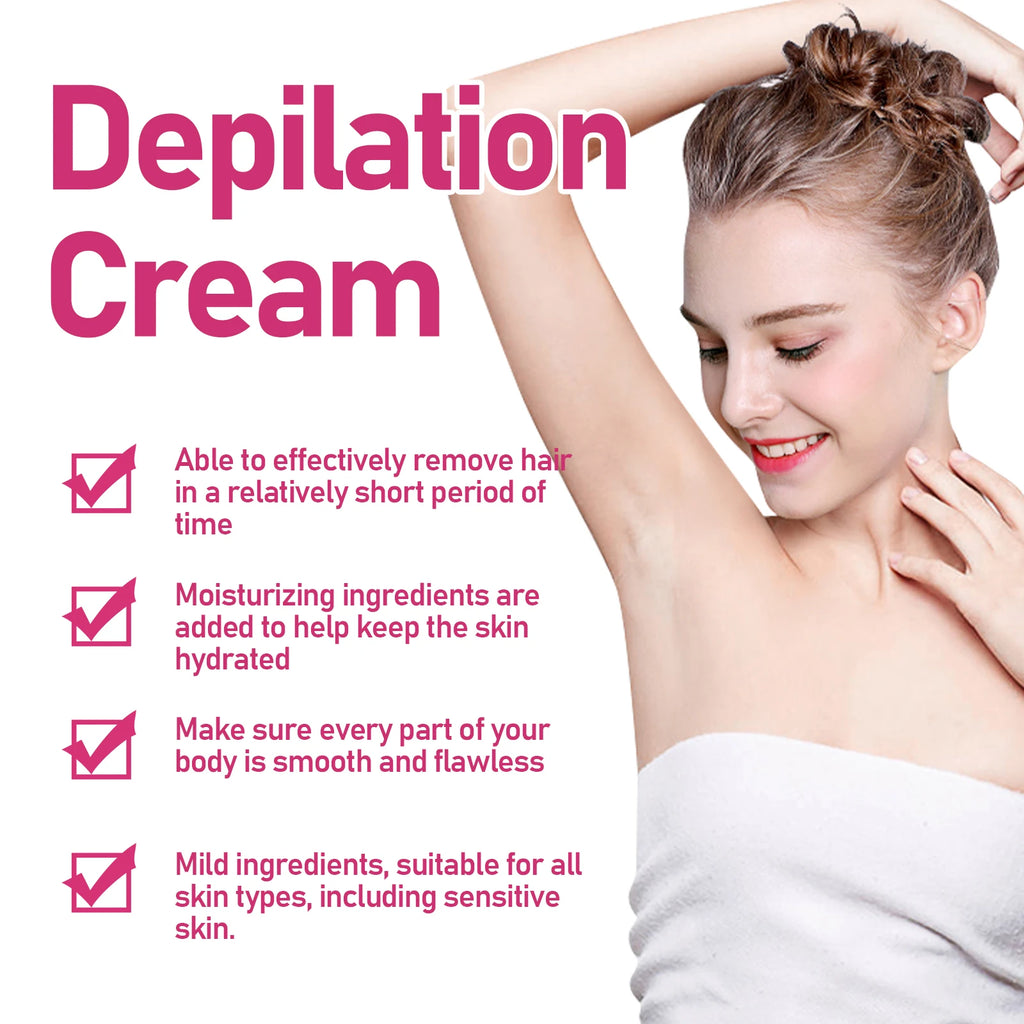 OceAura Women's Hair Removal Cream – Smooth & Moisturizing Hair Removal Cream Zpaxo