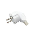 Repalcement EU AC Outlet Spain Korea Rewireable Socket Outlet Male Female Wiring Plug Extension Cord Cable Connector Power Cable Zpaxo White