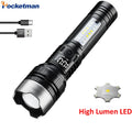 POCKETMAN 3800 Lumen LED Flashlight – Zoom, 5 Modes, USB-C