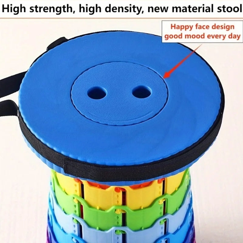Upgraded Portable Folding Stool, Durable PP Material, Extendable Stool for Fishing, Hiking, BBQ, Party, Outdoor Activities Zpaxo
