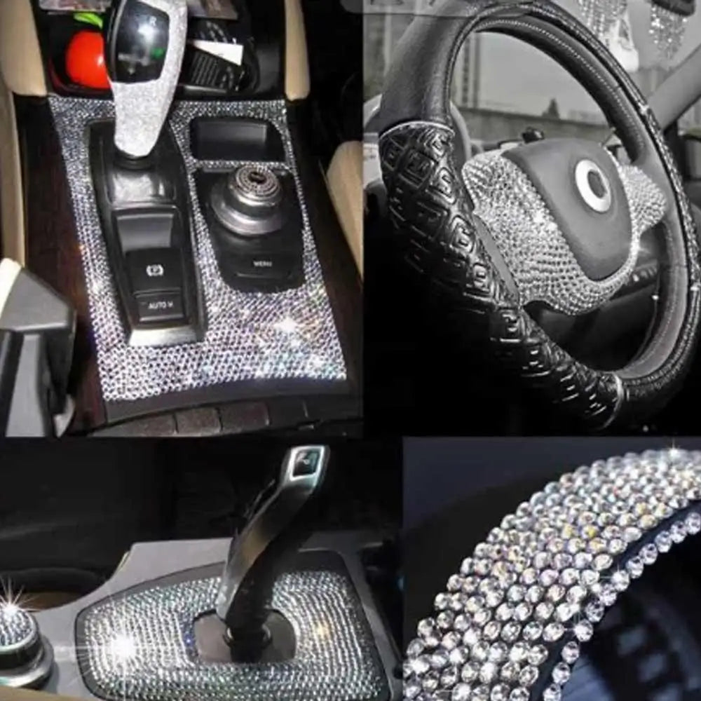 DIY Bling Self-adhesive Gem Stickers Crystal Rhinestones Sticker Car Zpaxo