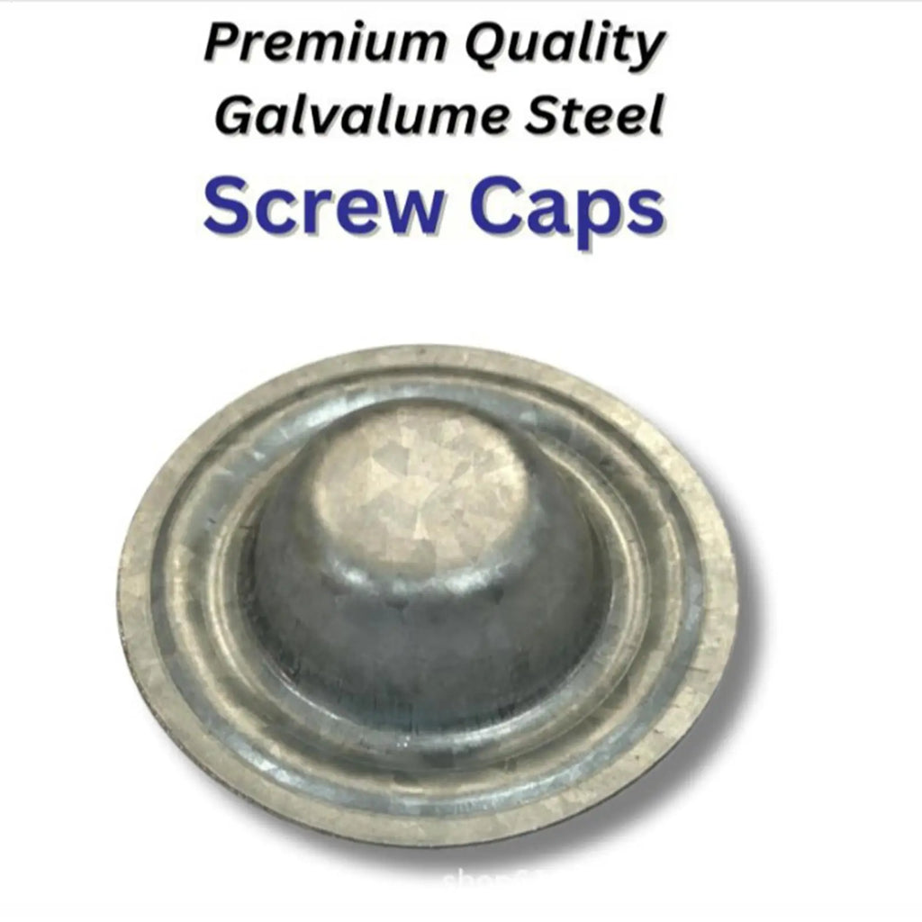 Roofing Screw Caps 20 Easy Install Weather Protection Metal Roof