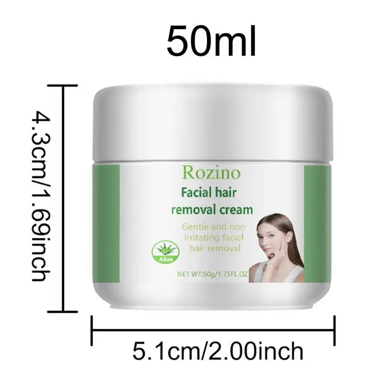 Aloe Depilatory Cream – Gentle Hair Removal Face & Body 50g Hair Removal Cream Zpaxo