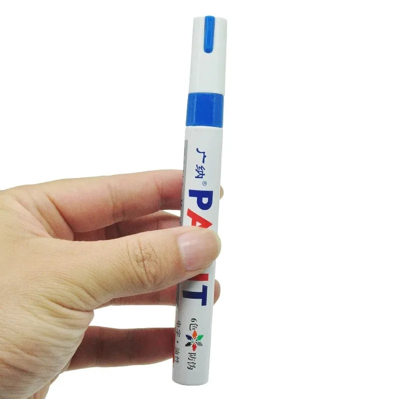 White Waterproof Tire Paint Pen – Permanent Auto Marker