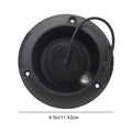Black RV Gravity Water Inlet Plastic Round Fresh Fill Hatch Trailer Zpaxo Black