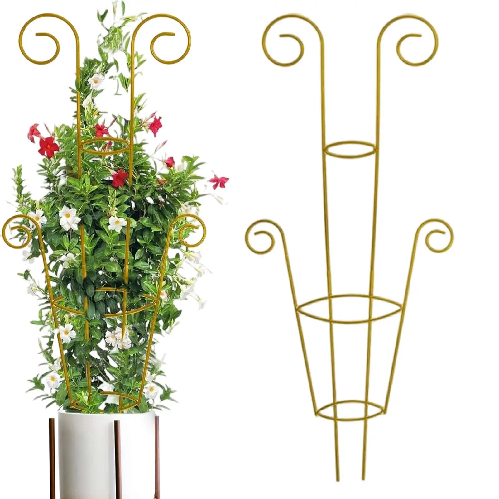 Plant Trellis Metal Garden Climbing Plants Support Pothos Support Stakes for Indoor Outdoor Balcony Terrace Monstera Geranium Zpaxo