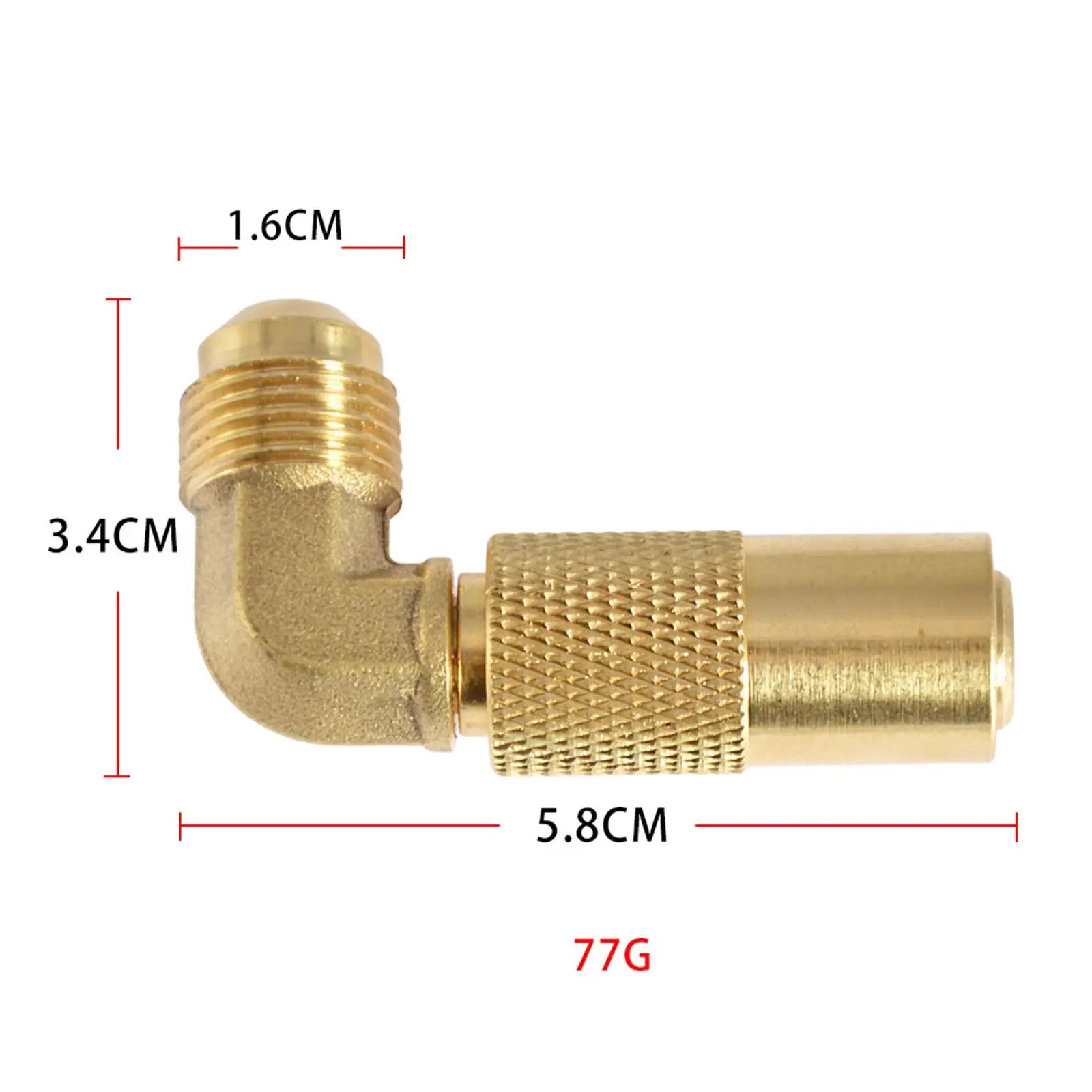 Propane Elbow Fitting Replace Low Pressure Gas Griddle Portable Quick Connect for 17" and 22" Grill 3/8 inch Propane Adapter Zpaxo