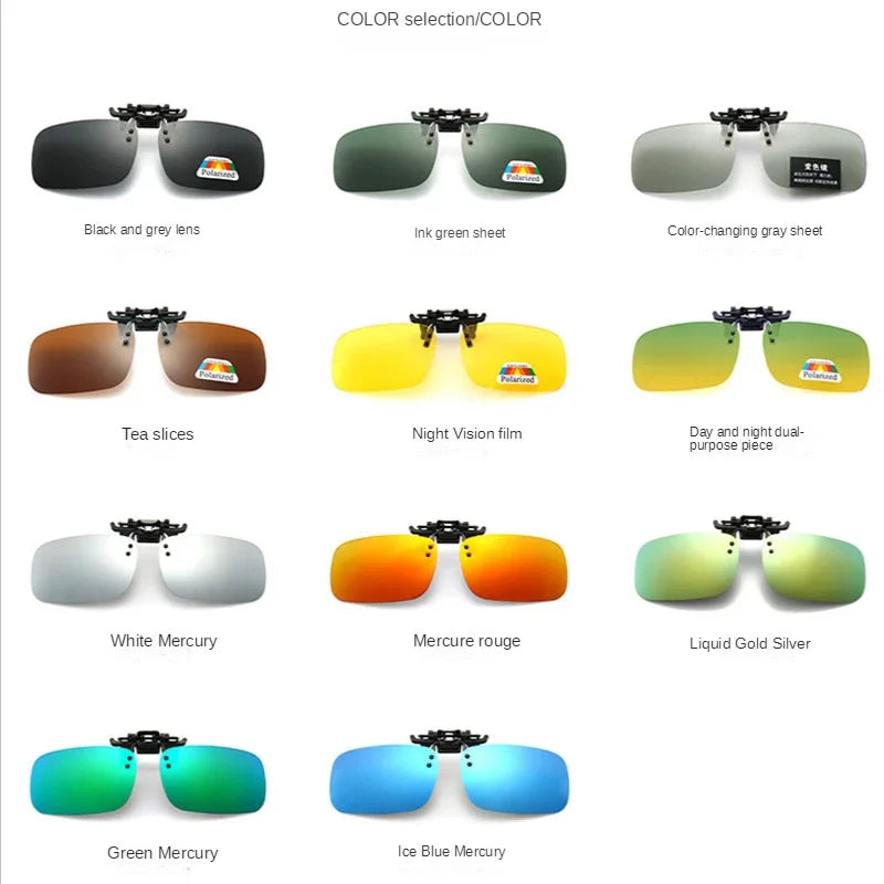 Polarized Clip-On Sunglasses UV400 | Driving, Fishing & Outdoors