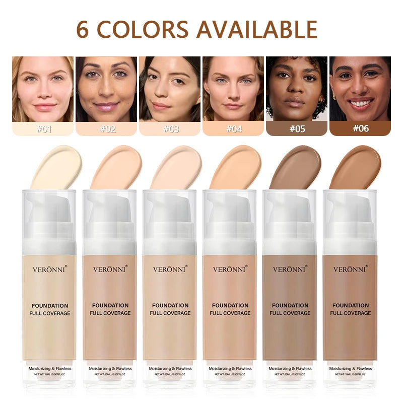 Foundation Cream Lightweight Smooth Makeup Concealer Long-lasting Zpaxo