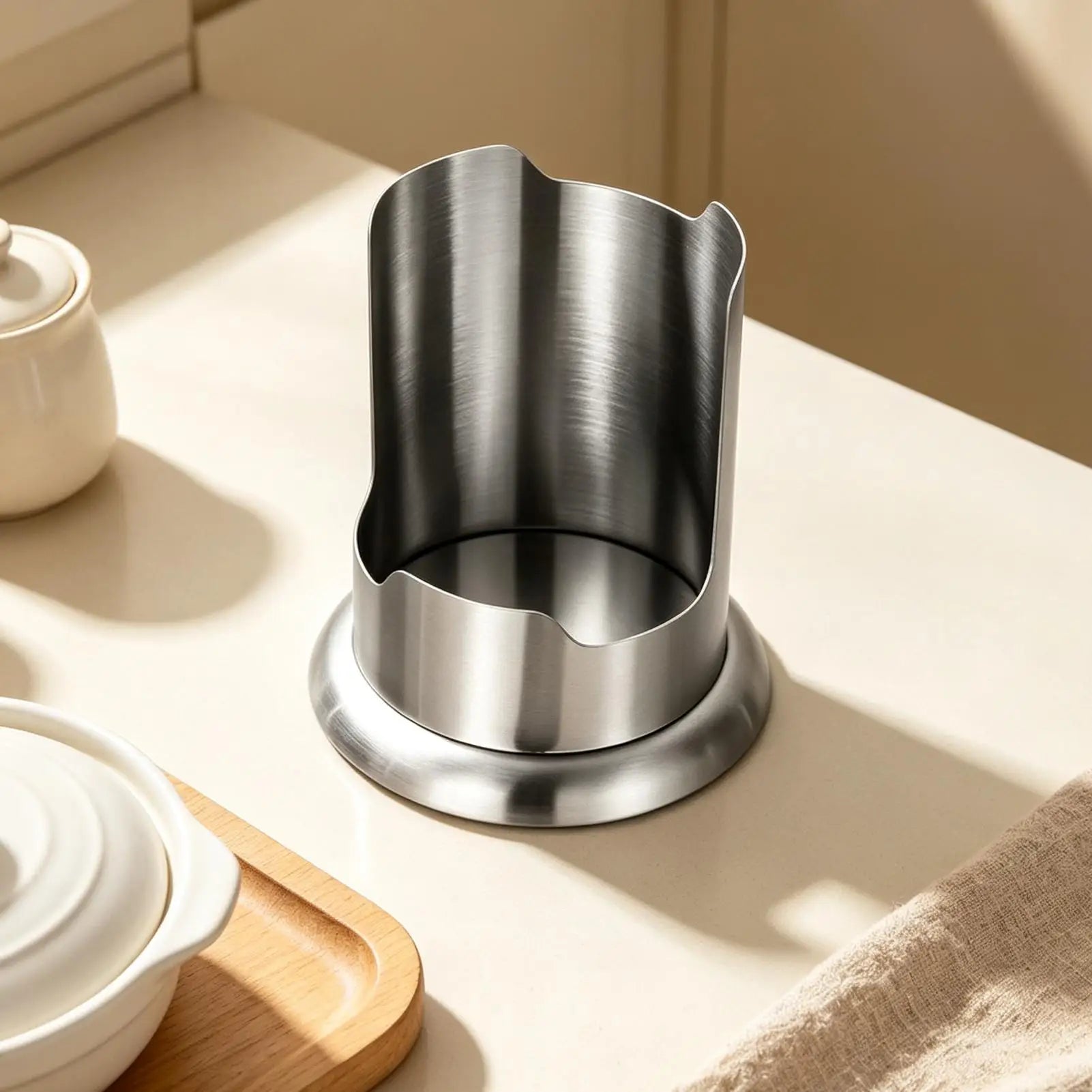 Spoon Rest Stainless Steel Pot Lid Cooking Utensil Storage Stand